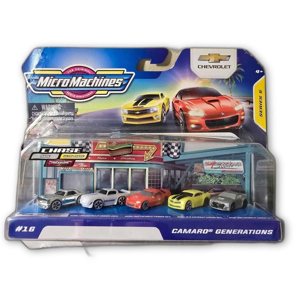 Micro Machines Camaro Generations World Series 5 #16 CHASE RARE SILVER 1967 SS